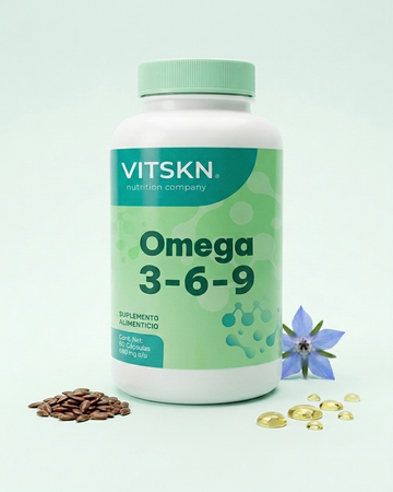 Omega 3 6 9 Skin Vit Nutrition Company 60 Capsulas
