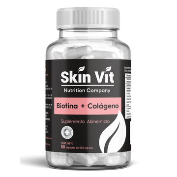 Biotina + Colágeno Skin Vit 60 Capsulas 550 mg