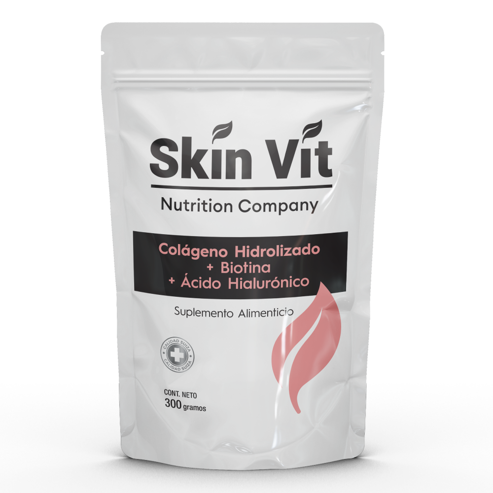 Colágeno HIdrolizado Biotina Acido Hialuronico 300 G Skin Vit